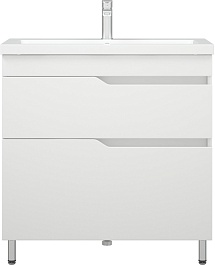 Corozo Тумба с раковиной Теона 80 Z2 белая – фотография-1