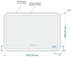 Cersanit Зеркало Led 050 Design Pro 80 – фотография-2