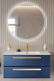 BelBagno Мебель для ванной Eco Cer-N 100 CZR-8095-100 sapfiro ручки сатиновое золото – фотография-1