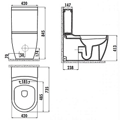 Creavit Унитаз Grande FR310.00100 – фотография-3