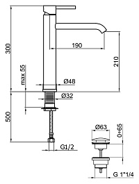 Webert Смеситель для раковины Elio EL830402564 черный – фотография-2