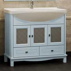 Opadiris Тумба под раковину Омега 90 голубая – фотография-1