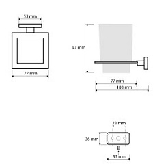 Bemeta Стакан с держателем Niki 153110052 – фотография-2