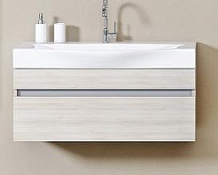 Aqwella Тумба для умывальника Бергамо 100 подвесная акация – фотография-1