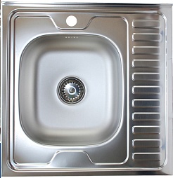 КромРус Мойка кухонная S-209, 1.5" левая – фотография-1