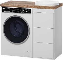 Brevita Тумба под раковину Grafit 40 белая – фотография-4