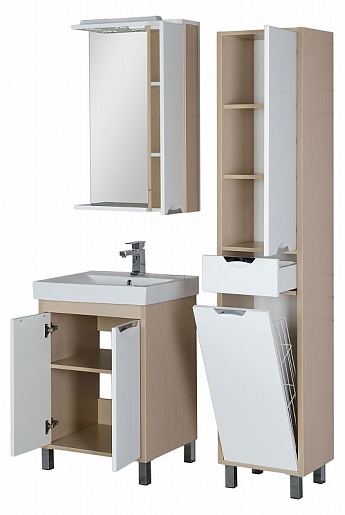 Aquanet Мебель для ванной  "Гретта 60" светлый дуб (172711) – фотография-6