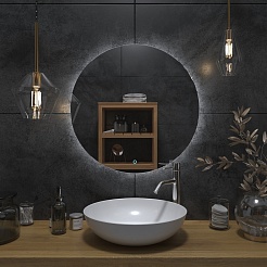 Onika Мебель для ванной Дайлер 80 подвесная графит/дуб сонома – фотография-16