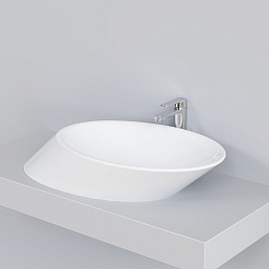 Ambassador Раковина накладная Ritz 72 белая – фотография-2