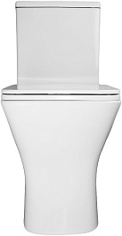 Azario Унитаз-компакт Mari AZ-79143T безободковый с бачком с сиденьем микролифт белый – фотография-4