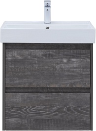 Aquanet Тумба под раковину Nova Lite 60 подвесная дуб серый – фотография-3