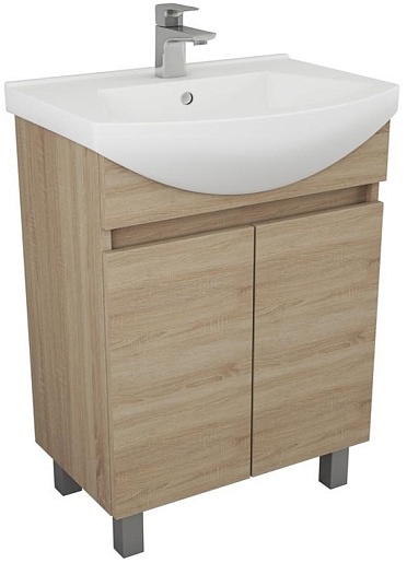 Owl 1975 Мебель для ванной Eland 65 дуб сонома – картинка-3