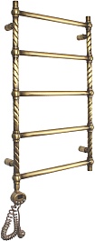 Domoterm Полотенцесушитель электрический Винтаж П5 500x950 АБР EL античная бронза – фотография-2