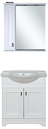 Misty Мебель для ванной Лувр 75 L белая – фотография-1