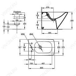 Jacob Delafon Биде напольное Escale E1293 – фотография-3