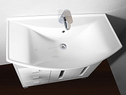 Бриклаер Тумба с раковиной Бали 85 светлая лиственница – фотография-3