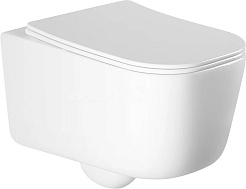 Aquatek Унитаз подвесной Лугано AQ2002-00 в комплекте с инсталляцией Standard INS-0000012 с клавишей смыва KDI-0000016 хром и крепления KKI-0000002 – фотография-2