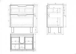 Dreja Мебель для ванны Q Plus 70 напольная – фотография-7