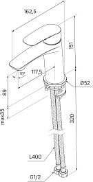 Milardo Смеситель для раковины Rora RORBL00M01 – фотография-6