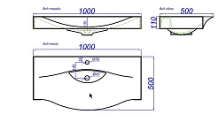 Aqwella Раковина Bergamo 1000 – фотография-2