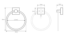 Bemeta Кольцо для полотенец Beta 132104062 – фотография-2