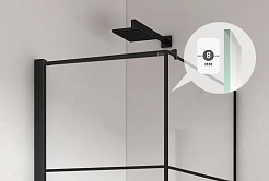 BERGES Wasserhaus Душевой уголок Dark 90x90 R 061020R – фотография-3