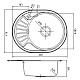 Iddis Мойка из нержавеющей стали Suno SUN60SRi77K шелк, с выпуском – фотография-6
