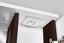 Am.Pm Зеркало-шкаф Like 65 R, белый глянец венге – фотография-5