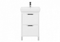 Aquanet Комплект мебели Гретта 55 new 2 ящика, белый	 – фотография-8