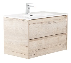 BelBagno Тумба с раковиной Kraft 100 подвесная Rovere Galifax Bianco – фотография-1