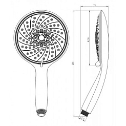 Lemark Лейка для душа LM0816C – фотография-2