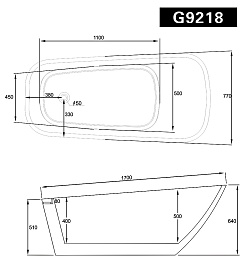 Gemy Акриловая ванна G9218 – фотография-4