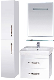 Misty Пенал для ванной Эмилия белый L – фотография-2