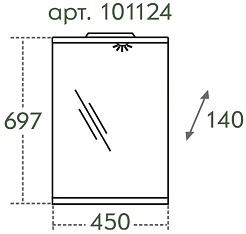 СанТа Мебель для ванной Уют Сити 45 – фотография-10