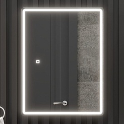 Onika Зеркальный шкаф Орби 60 белый – фотография-4