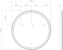 Vigo Мебель для ванной Cross 700-0-1 подвесная дуб давос натуральный – фотография-24