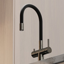 Sancos Смеситель для кухни Lucia SC4004GG вороненая сталь – фотография-2