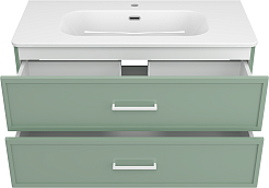Brevita Мебель для ванной Verde 100 подвесная зеленая – фотография-6