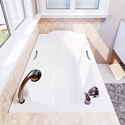 Фэма Ванна из литьевого мрамора Алассио 160 – фотография-3