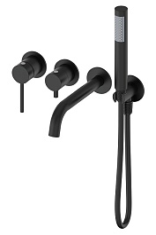 Oliveeka Душевая система Y OL-889017-MB черный матовый – фотография-1