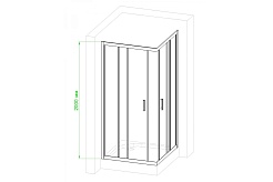 Royal Bath Душевой уголок 90/90 HPD RB 90 HPD-T – фотография-5