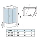 WeltWasser Душевая кабина HALLE 1202 L – фотография-13