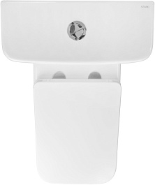 Azario Унитаз-компакт Avero AZ-3121 безободковый с бачком с сиденьем микролифт белый – фотография-5