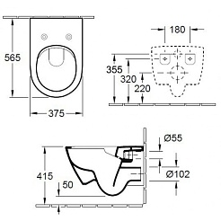 Villeroy & Boch Унитаз подвесной Subway 2.0 5614R201 – фотография-3