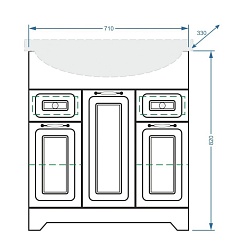 Stella Polare Мебель для ванной Кармела 75 ольха белая – фотография-3