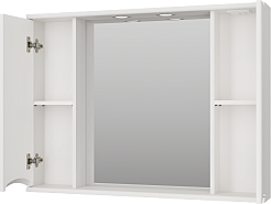 Misty Зеркальный шкаф Атлантик 100 белый – фотография-4