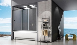 Good Door Шторка для ванны SCREEN WTW-120-G-CH – фотография-3