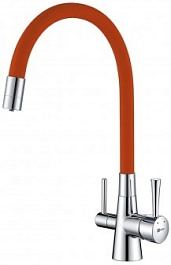 Lemark Смеситель Comfort LM3075C-Orange для кухонной мойки – фотография-1