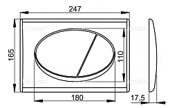 Alcaplast Кнопка смыва Alca M71 хром глянцевый – фотография-2