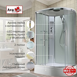 Avacan Душевая кабина 120/80 EM3812LT прозрачная – фотография-3